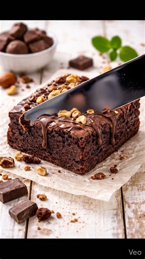 chocolate brownie #asmrsounds #cake