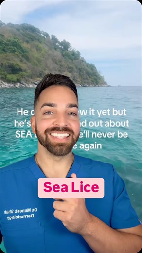 Dr. Muneeb Shah | SEA LICE ⚠️ Many people mistake ‘sea lice’ for an allergic reaction after swimming, but it’s actually a skin irritation caused by... | Instagram