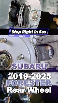 How to Replace Rear Brakes on Subaru Forester 2019-2025 Pads & Rotor Guide #subaru #subaruforester