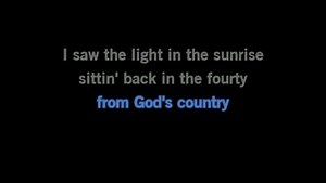 Karaoke God's Country - Blake Shelton - CDG, MP4, KFN - Karaoke Version