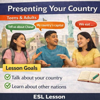 ESL Presenting Your Country Lesson: Geography, History & UN Role-Play