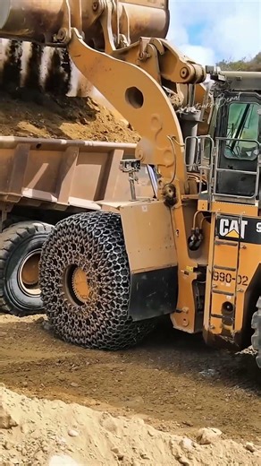💥 Caterpillar 990K Powerful Loading - Big Bucket, Smooth Cycle! 🚜
