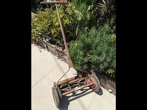 vintage Craftsman reel lawn mower 123.8172 model 80 restoration