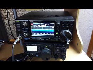 IC-7300 vs FT-897 20m variable signal - first test