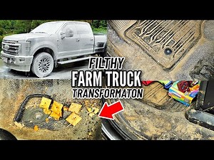 Filthy Farm Truck Car Detailing Transformation - Interior & Exterior F350 Lariat Super Duty