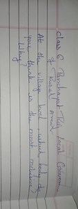 class 6 Panchayat Raj Local Géverm of Rural AnearAt the villag... | Filo