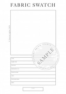 A4 Fabric Sample Organiser for Sewing Projects - Etsy