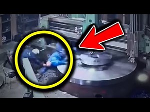 Rotating Machine Accident Caught on Camera…