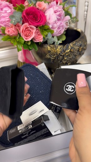 another gift for myself cosmetic from chanel bag #chanel #cosmetic #makeupbag #DIY #everyoneシ゚viralシviralシfypシ゚viralシalシ | Christina's flowers shop