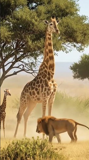 "Wild Savannah Showdown" #youtubeshorts #cartoon #3danimation