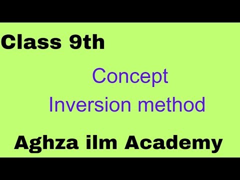 Inversion method, what is inversion method
