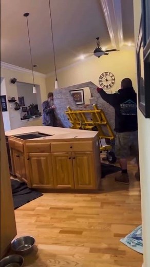 Installing a granite island the EASY way.