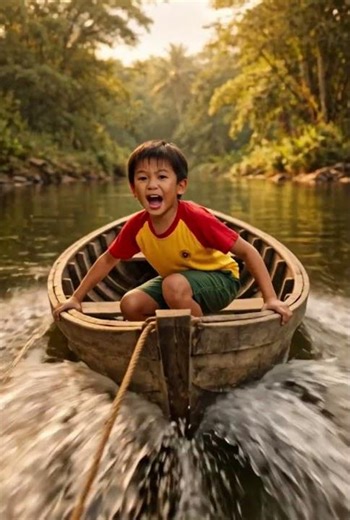 Brave Dog Saves Child From Drifting Boat 🐕🌊💪