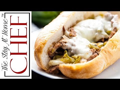 How to Make Slow Cooker Philly Cheese Steak Sandwiches | The Stay At Home Chef