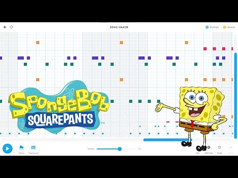 Spongebob Theme - Chrome Music Lab (Link In Desk)