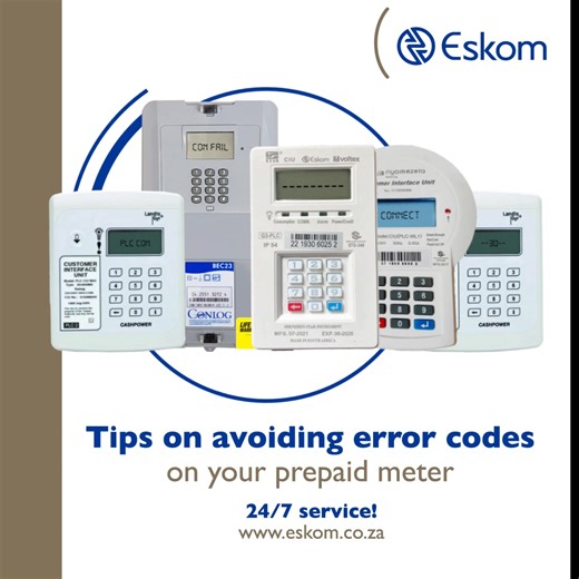 Do you often experience error codes on your prepaid meter? Check out this informative video packed with expert tips on how to prevent those annoying errors. #PrepaidMeters | Eskom Hld SOC Ltd