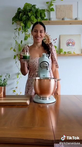 Homemade Sage Green Pasta Recipe with Blossom Stand Mixer