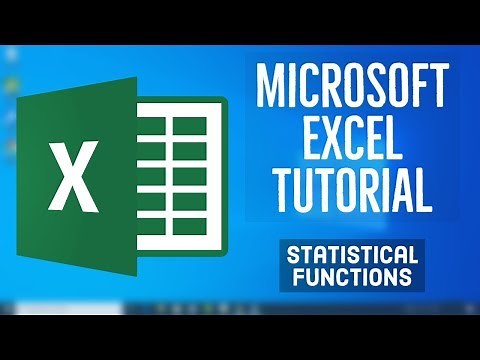 Microsoft Excel Tutorial - Single Criteria Statistical functions