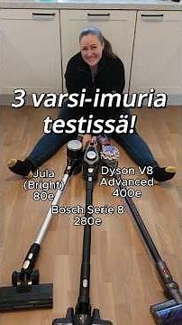 Jula vs Bosch vs Dyson – varsi-imurivertailu!