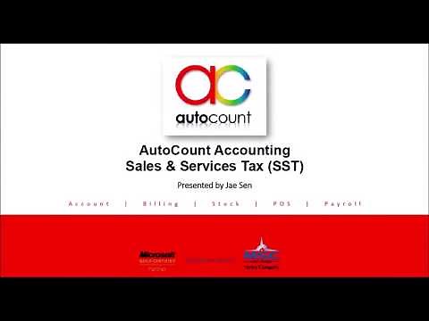 AutoCount SST (Sales & Services Tax) Features