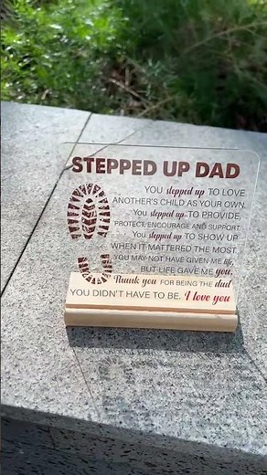 Touching Tribute to a Stepdad: A Heartfelt 'Stepped Up Dad' Gift#stepdadlove