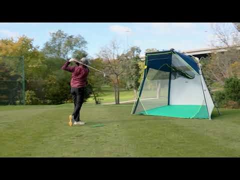 Quick-Up Golf Range, Practice Anytime, Anywhere, Easy Set-Up Golf Net in Less Than 2 Minutes