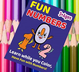 Printable Numbers Coloring Book for Kids Ages 3-6 - Etsy