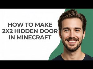 How To Make 2x2 Hidden Door In Minecraft - GUIDE!