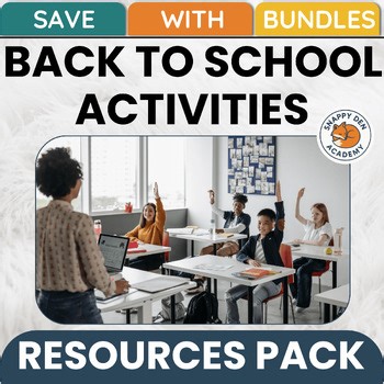 Back To School Activities - First Day of School Worksheets Unit Lessons Bundle