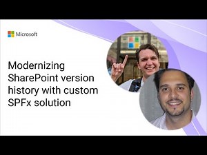 Modernizing SharePoint version history with custom SPFx solution