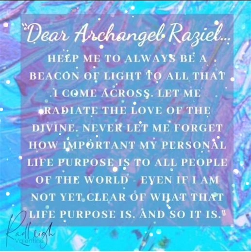 Dear Archangel Raziel.. Everyday Angel 💫🙏💫😇💫🙏💫 Photo source unknown | Everyday Angel