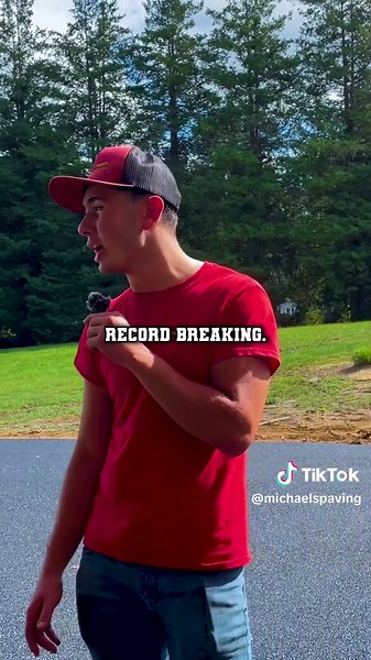 Driveway paved by hand🚧💪 #Blacktop #Pavement #Driveway #Construction #homeinprovement #DIY #heavyequipment #fyp #paving #smallbusiness #homeimprovements