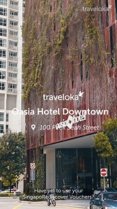 🌿Are you an environmentally conscious traveller? If yes, Oasia Hotel Downtown is your go-to green getaway! Come take a peek beyond its lush green facade! ✅There is a mesh exterior that supports more than 50 different species of plants ✅The hotel’s 21st floor features a wall-less lobby to allow a natural draft in the common areas. ✅There is also a dedicated green lawn for exercising and meditating So are you ready to experience your next stay in Oasia Hotel Downtown? Book here https://trv.lk/Oas