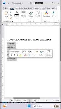 Learn how to design a data entry form in Ms. Word. #word #tutorial #keyboardshortcuts