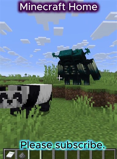 The panda was severely attacked. #minecraft #minecraftgameplay #gaming #minecraftgaming