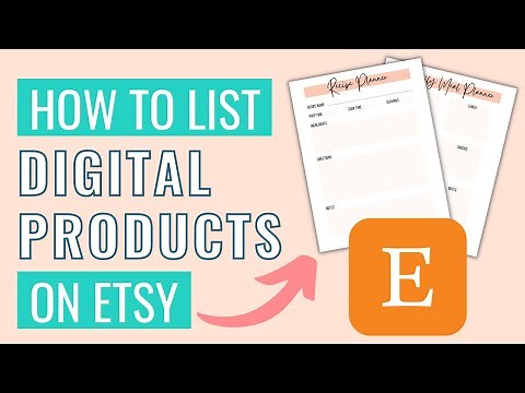 How To List A Digital Product On Etsy | Etsy Digital Download Listing Tutorial