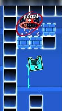 Breakable block puzzle in geometry dash