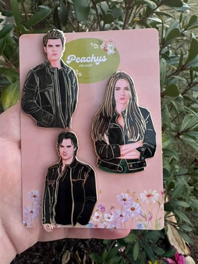 TVD Elena, Stefan & Damon Individual or in Set Pins - Etsy Canada