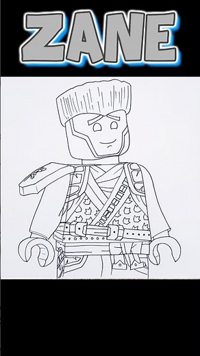 How To Draw ZANE | NINJAGO: Dragons Rising #drawing #ninjagodragonsrising #ninjago #shorts #art
