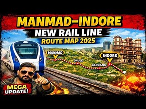 Manmad–Indore Railway Line Mega Update 2025 | Route Map, Length & Latest Progress