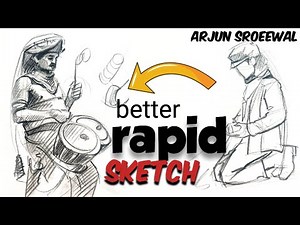 How to draw rapid sketch || rapid sketch for beginners|| step by step guidance||