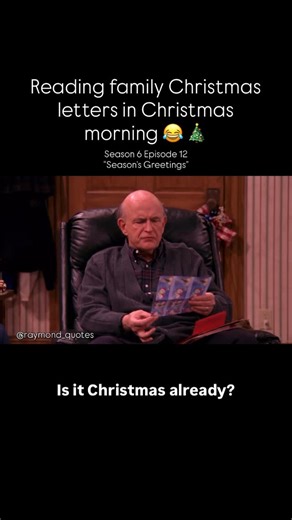 Everybody Loves Raymond on Instagram: "Reading family Christmas letters on Christmas morning 😂🎄 Merry Christmas and happy holidays to all! ❤️ #EverybodyLovesRaymond #RaymondQuotes #25DaysOfRaymas #MerryChristmas #HappyHolidays Season 6 Episode 12 “Season’s Greetings”"