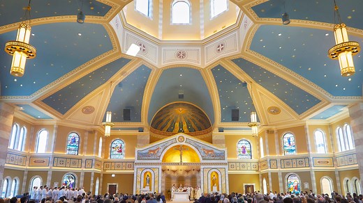 St. Charles Parish in Hartland has built a new church with a distinct Italian design