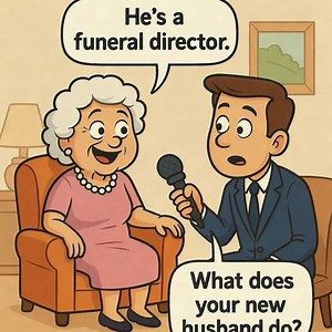 An 88-Year Old Woman was interviewed by the local News after getting married for the fourth time… The interviewer asked her questions about her life, about what it felt like to be marrying again at 80, and then about her new husband's occupation. “He's a funeral director,” she answered.“Interesting,” the newsman thought. He then asked her if she wouldn't mind telling him a little about her first three husbands and what they did for a living She told him she'd first married a banker when she...Se