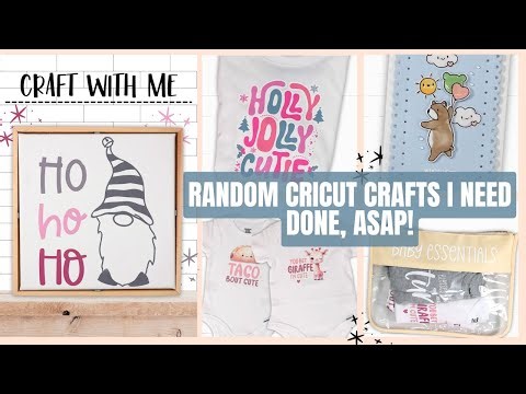 Cricut Craft With Me! Random Projects + Fun Christmas Cricut Ideas