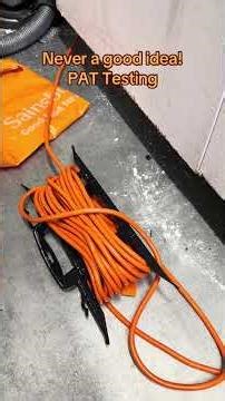 It’s never a good idea to do this. #pattesting #electrician #electricalwork #electricalcompliance