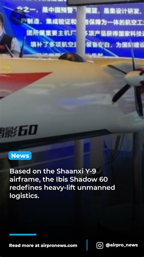China's Ibis Shadow 60: Massive 60-Ton Unmanned Cargo Drone