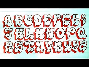 how to draw bubble letters a-z - how to draw graffiti bubble letters a-z | write bubble letters