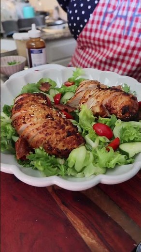 BBQ Chicken Chopped Salad with Crispy Onion Strings (Better Than a Restaurant!)