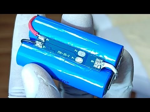 2s lithium batteries + 3Amps Battery management system (BMS)